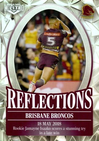 2024 NRL Elite NRL Reflections - RF02 Brisbane Broncos