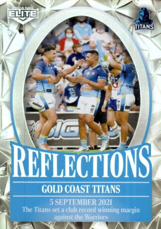 2024 NRL Elite NRL Reflections - RF12 Gold Coast Titans