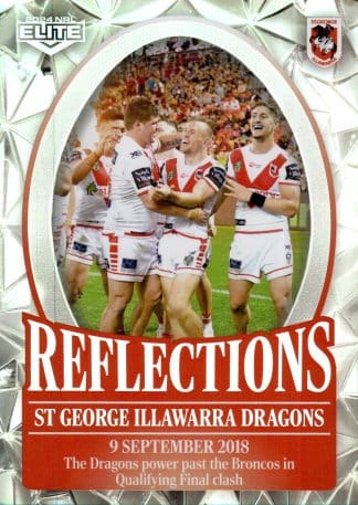 2024 NRL Elite NRL Reflections - RF28 St George Dragons