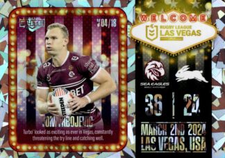 2024 NRL Elite Las Vegas Round - V04 Tom Trbojevic Manly Sea Eagles