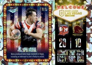 2024 NRL Elite Las Vegas Round - V10 Joseph Manu Sydney Roosters