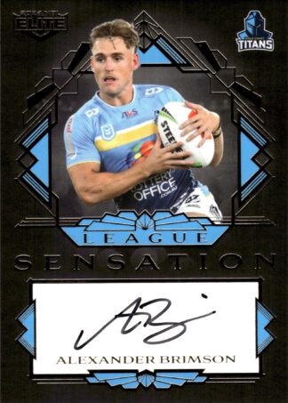 2024 NRL Elite Black League Sensations Signature - LSB06 Alexander Brimson Gold Coast Titans