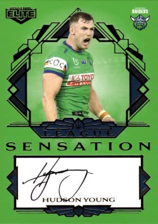 2024 NRL Elite Team League Sensations Signature - LST02 Hudson Young Canberra Raiders