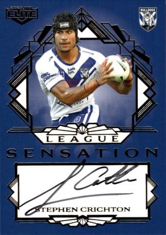 2024 NRL Elite Team League Sensations Signature - LST03 Stephen Crichton Canterbury Bulldogs