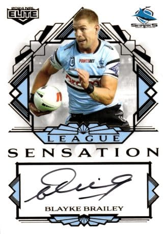 2024 NRL Elite White League Sensations Signature - LSW04 Blayke Brailey Cronulla Sharks