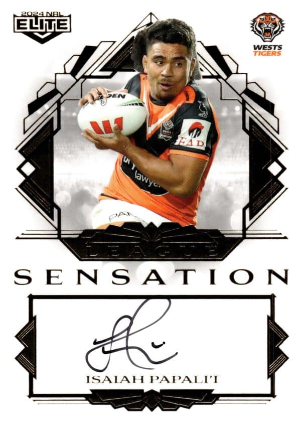 2024 NRL Elite White League Sensations Signature - LSW17 Isaiah Papali'i Wests Tigers