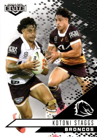 2024 NRL Elite Black Diamond Mojo - MB007 Kotoni Staggs Brisbane Broncos