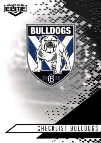 2024 NRL Elite Black Diamond Mojo - MB019 Checklist Canterbury Bulldogs