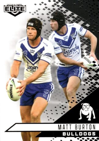 2024 NRL Elite Black Diamond Mojo - MB021 Matt Burton Canterbury Bulldogs