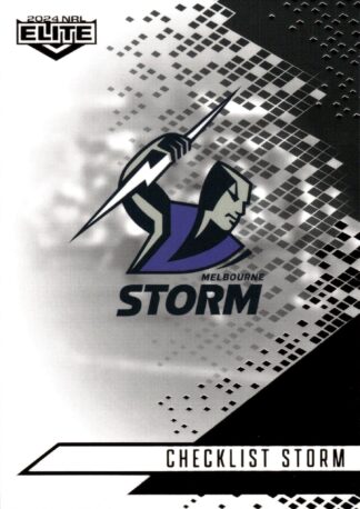 2024 NRL Elite Black Diamond Mojo - MB064 Checklist Melbourne Storm
