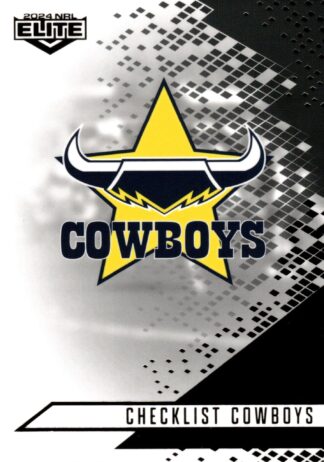 2024 NRL Elite Black Diamond Mojo - MB082 Checklist North Queensland Cowboys
