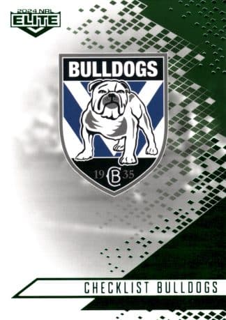 2024 NRL Elite Emerald Mojo - ME019 Checklist Canterbury Bulldogs