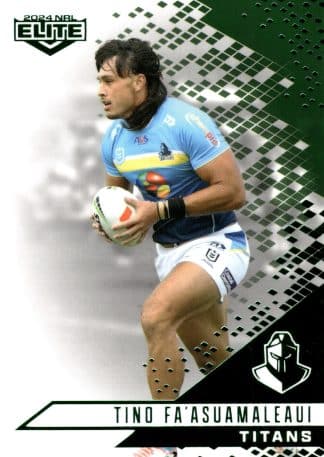 2024 NRL Elite Emerald Mojo - ME049 Tino Fa'asuamaleaui Gold Coast Titans