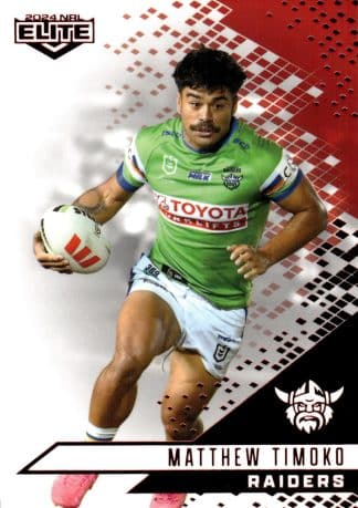 2024 NRL Elite Ruby Mojo - MR017 Matthew Timoko Canberra Raiders