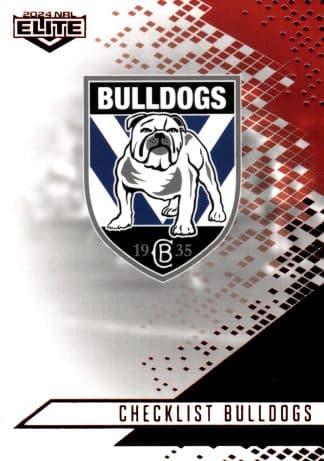 2024 NRL Elite Ruby Mojo - MR019 Checklist Canterbury Bulldogs