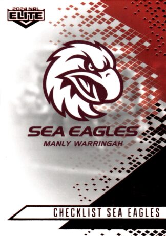 2024 NRL Elite Ruby Mojo - MR055 Checklist Manly Sea Eagles