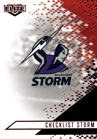 2024 NRL Elite Ruby Mojo - MR064 Checklist Melbourne Storm