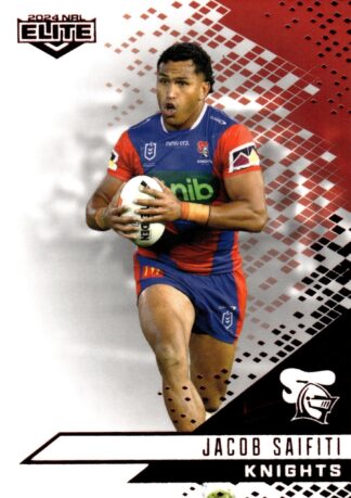 2024 NRL Elite Ruby Mojo - MR080 Jacob Saifiti Newcastle Knights