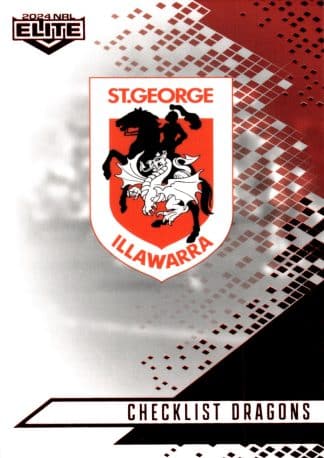 2024 NRL Elite Ruby Mojo - MR118 Checklist St George Illawarra Dragons