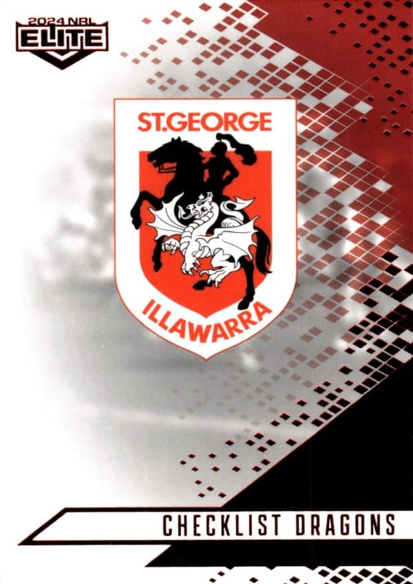 2024 NRL Elite Ruby Mojo - MR118 Checklist St George Illawarra Dragons