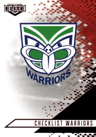 2024 NRL Elite Ruby Mojo - MR136 Checklist Warriors