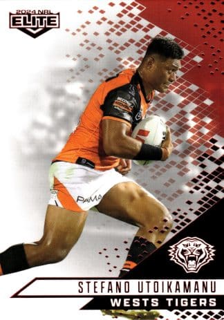 2024 NRL Elite Ruby Mojo - MR153 Stefano Utoikamanu Wests Tigers