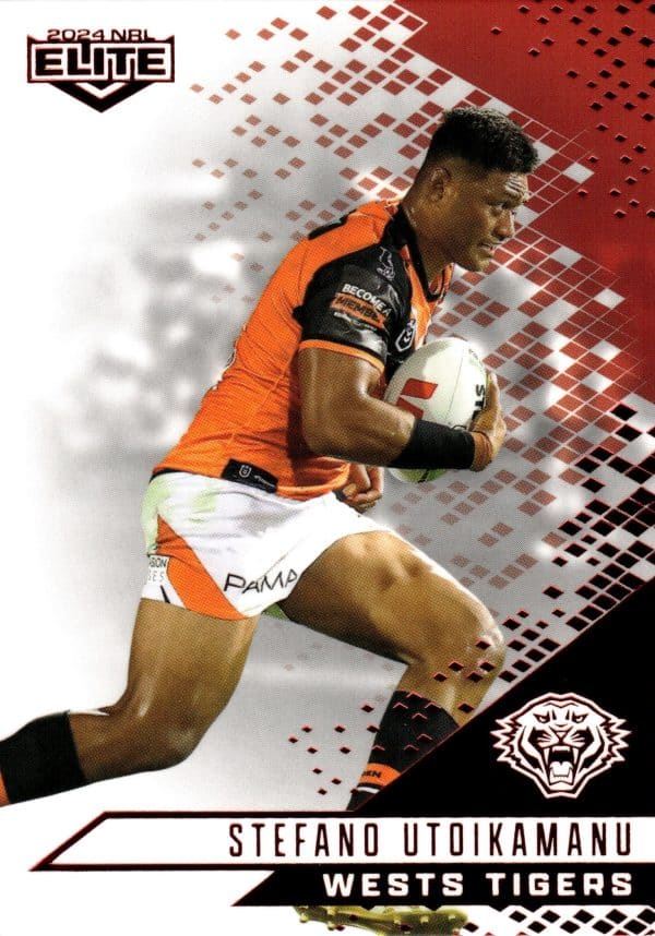2024 NRL Elite Ruby Mojo - MR153 Stefano Utoikamanu Wests Tigers