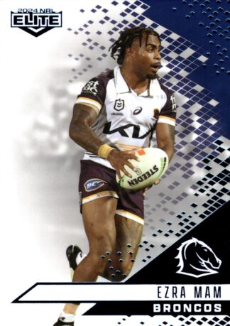 2024 NRL Elite Sapphire Mojo - MS005 Ezra Mam Brisbane Broncos