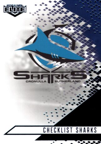 2024 NRL Elite Sapphire Mojo - MS028 Checklist Cronulla Sharks