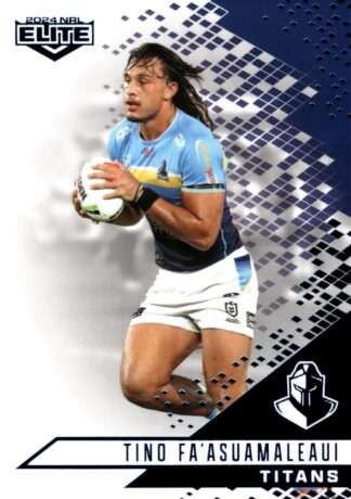 2024 NRL Elite Sapphire Mojo - MS049 Tino Fa'asuamaleaui Gold Coast Titans