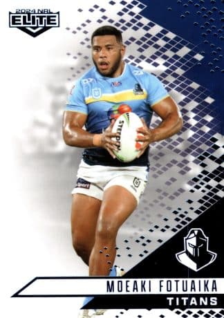 2024 NRL Elite Sapphire Mojo - MS052 Moeaki Fotuaika Gold Coast Titans