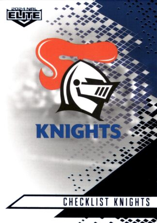 2024 NRL Elite Sapphire Mojo - MS073 Checklist Newcastle Knights