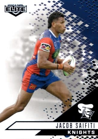 2024 NRL Elite Sapphire Mojo - MS080 Jacob Saifiti Newcastle Knights