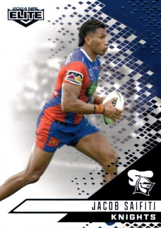 2024 NRL Elite Sapphire Mojo - MS080 Jacob Saifiti Newcastle Knights