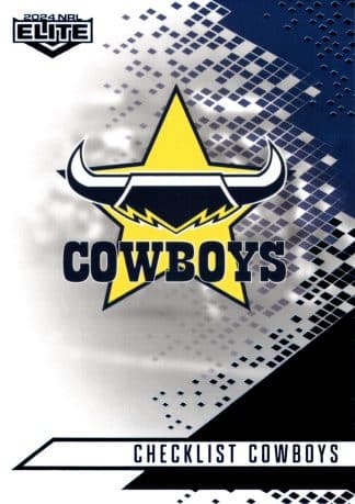 2024 NRL Elite Sapphire Mojo - MS082 Checklist North Queensland Cowboys