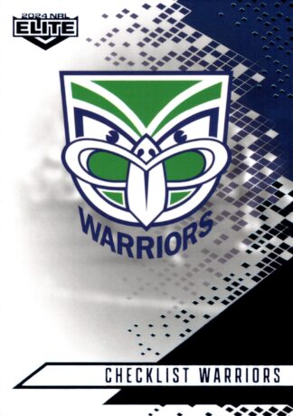 2024 NRL Elite Sapphire Mojo - MS136 Checklist Warriors