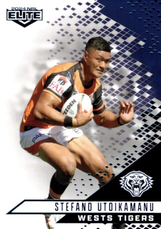 2024 NRL Elite Sapphire Mojo - MS153 Stefano Utoikamanu Wests Tigers