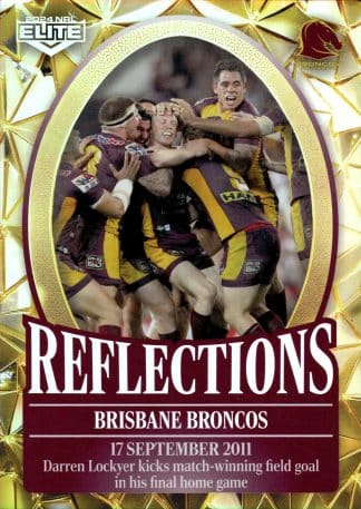 2024 NRL Elite NRL Reflections Gold - RFG01 Brisbane Broncos