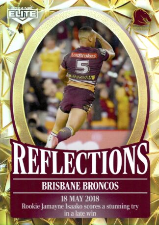 2024 NRL Elite NRL Reflections Gold - RFG02 Brisbane Broncos
