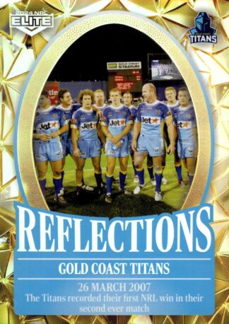 2024 NRL Elite NRL Reflections Gold - RFG11 Gold Coast Titans