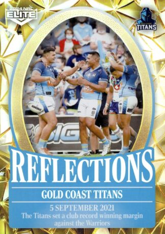 2024 NRL Elite NRL Reflections Gold - RFG12 Gold Coast Titans