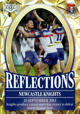 2024 NRL Elite NRL Reflections Gold - RFG17 Newcastle Knights