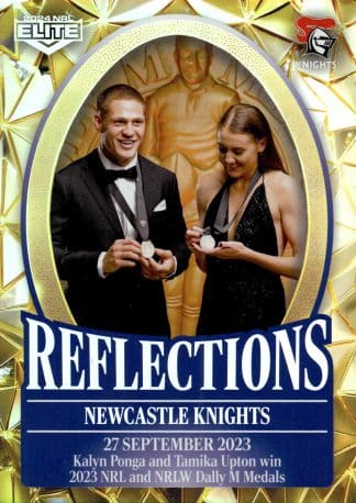 2024 NRL Elite NRL Reflections Gold - RFG18 Newcastle Knights