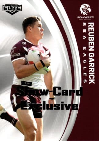 2024 NRL Elite Show Card Exclusive - 07 Reuben Garrick Manly Sea Eagles