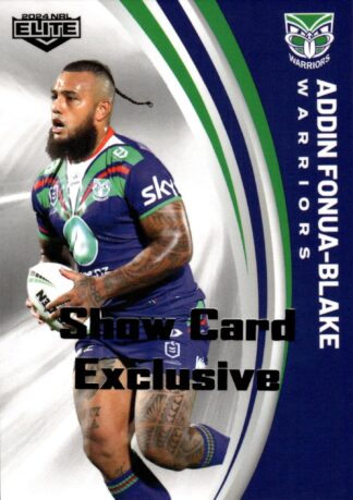 2024 NRL Elite Show Card Exclusive - 16 Addin Fonua-Blake Warriors