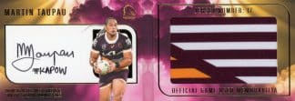2024 NRL Elite Spotlight Jersey Patch Booklet - SB1 Martin Taupau Brisbane Broncos