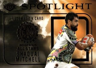 2024 NRL Elite Spotlight Jersey Patch Booklet - SB8 Shaquai Mitchell Indigenous All Stars