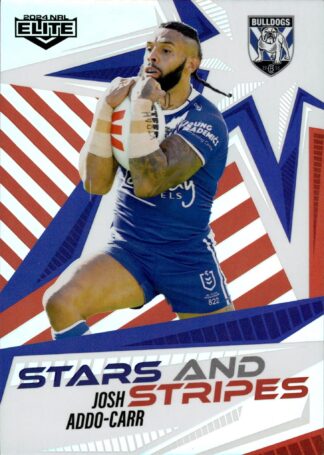 2024 NRL Elite Stars And Stripes - US05 Josh Addo-Carr Canterbury Bulldogs