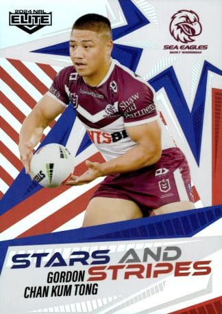 2024 NRL Elite Stars And Stripes - US14 Gordon Chan Kum Tong Manly Sea Eagles