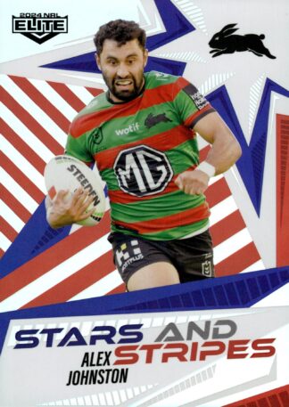 2024 NRL Elite Stars And Stripes - US25 Alex Johnston South Sydney Rabbitohs